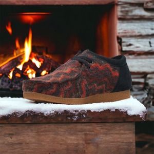 Clarks Shacre II Step Camouflage Moccasin Wallabee Comfort Shoes Size 9.5 NEW